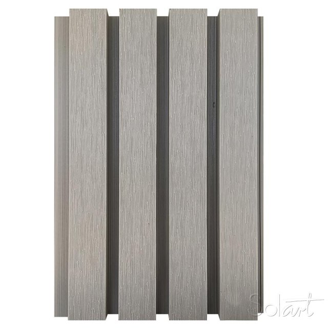 Lambrin Ext. 4 ranuras Gris Piedra Solart