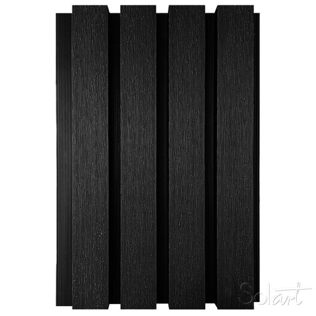 Lambrin Ext. 4 ranuras Negro Oscuro Solart