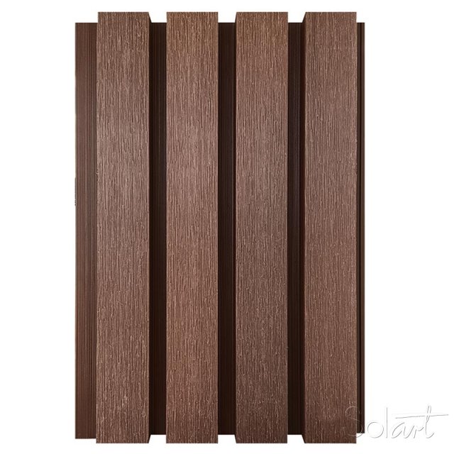 Lambrin Ext. 4 ranuras Madera Roja Solart