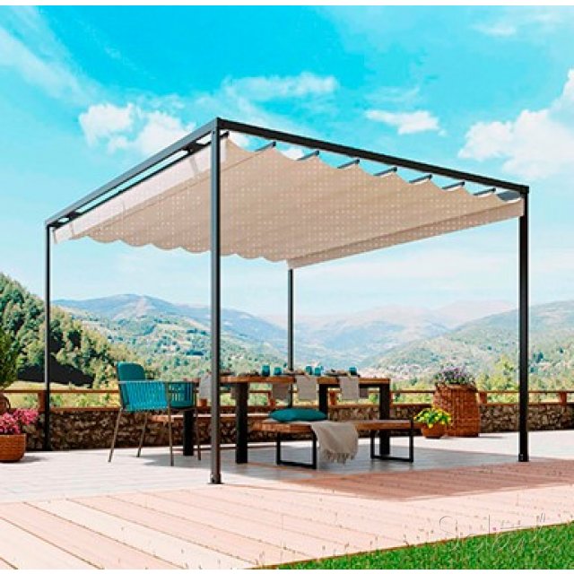 Toldo Palillero a medida en Pérgola Solart