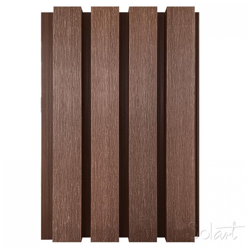 Lambrin Ext. 4 ranuras Madera Roja Solart