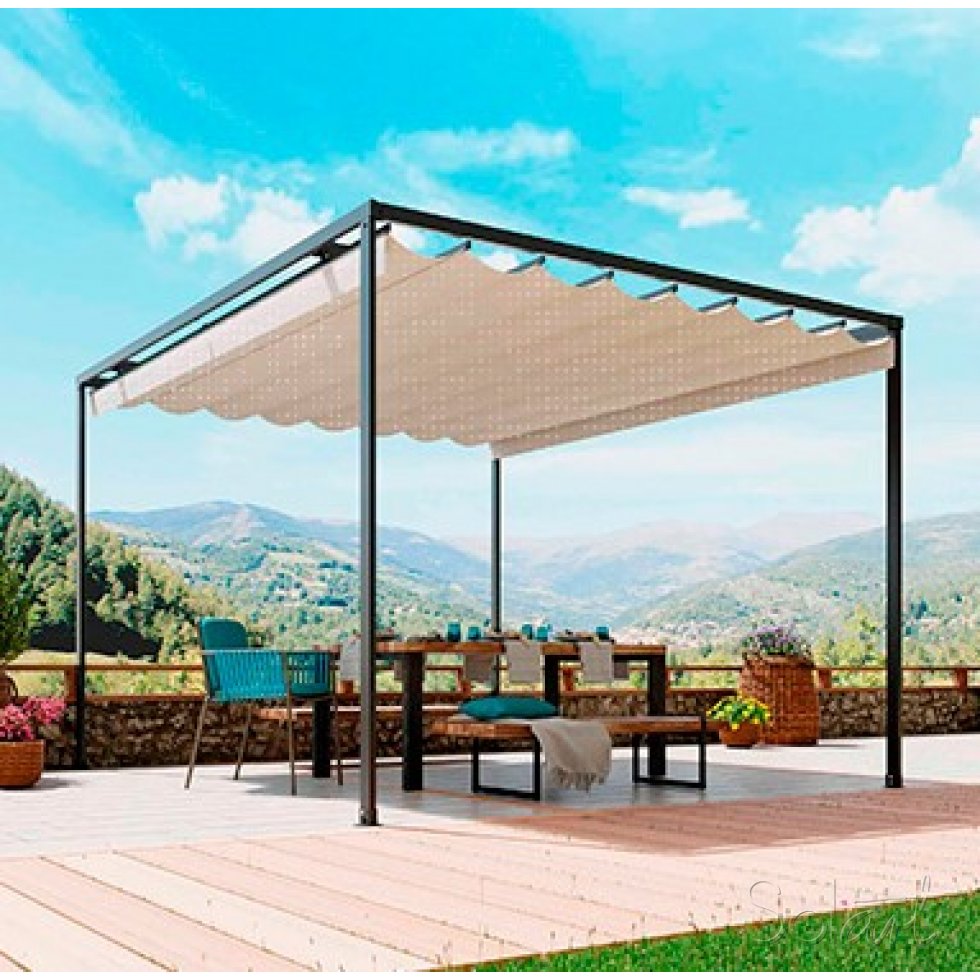 Toldo Palillero a medida en Pérgola Solart